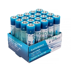 Батарейки щелочные/алкалиновые Gembird Gb-LR03-20B, тип AAA, 20шт, коробка