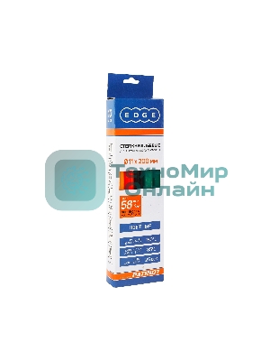 Стержни клеевые EDGE by PATRIOT 11*200 мм набор цветных стержней: красных, зеленых, синих, оранжевых, чер