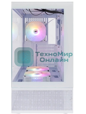 Компьютерный корпус 1STPLAYER MIKU Mi7-A белый, ATX, 3x120мм LED fans
