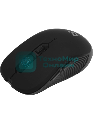 Мышь беспроводная Defender Gassa MM-105 черный, 1600 dpi, радиоканал, USB, кнопки - 6