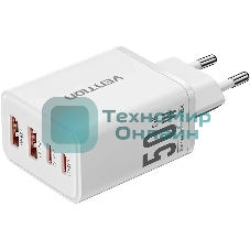 Сетевое зарядное устройство Vention на 4 порта GaN 50W USB (C+C+A+A) белый