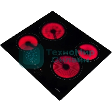 Электрическая варочная панель Hyundai HHE 6410 BG Hi-Light, независимая, черный