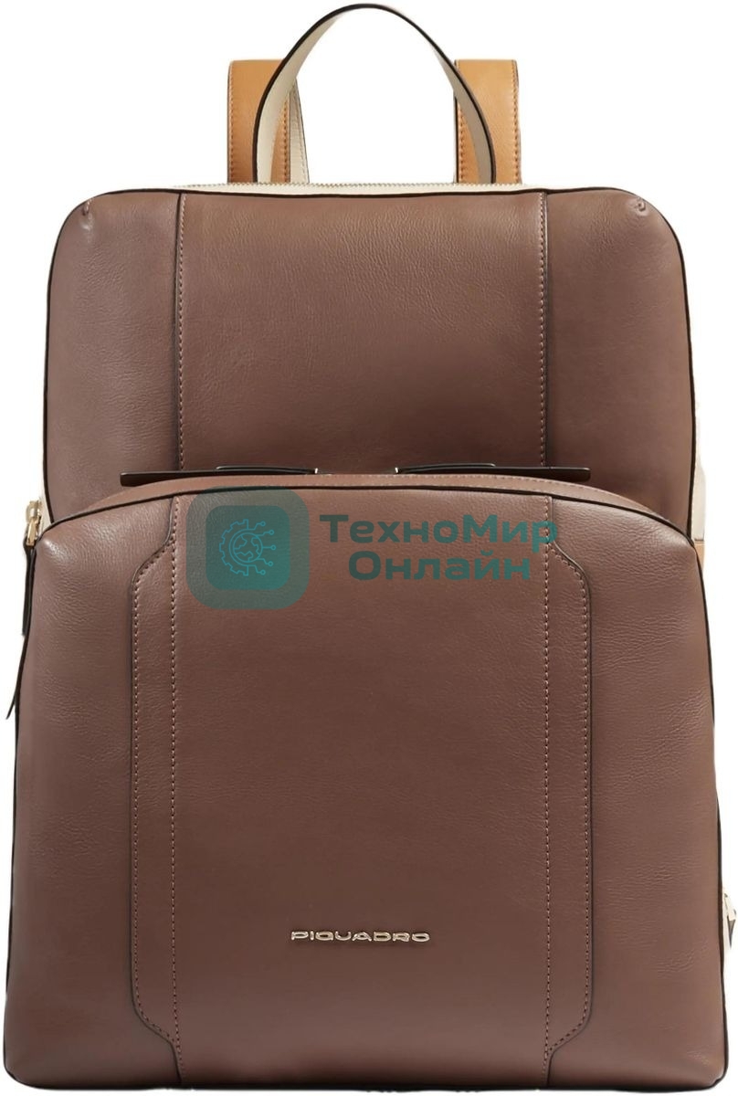 Рюкзак женский Piquadro Circle CA6216W92/MBE коричневый/бежевый кожа