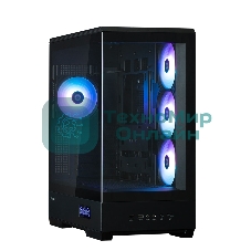 Компьютерный корпус ZALMAN P50 DS, ATX, черный, WINDOW, 2x3.5