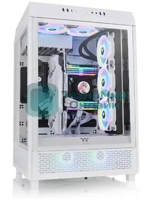 Компьютерный корпус Thermaltake The Tower 500 Snow CA-1X1-00M6WN-00 White,Win,SPCC,Tempered Glass*3,120мм Standard Fan*2