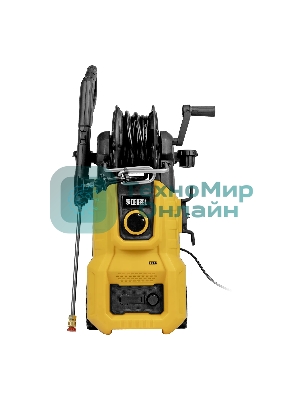 Моечная машина высокого давления Denzel R-180iD, 2000 Вт, 180 бар, 420 л/ч, асинх. двиг., бараб.