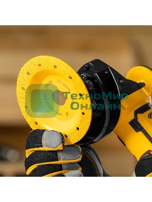 Чашка твердосплавная зачистная Denzel 125 мм, плоская, мелкое зерно #32