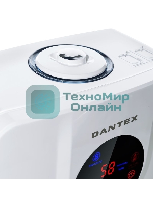 Увлажнитель воздуха Dantex D-H50UG белый, 25 Вт, 5 л, ультразвуковой, ионизация