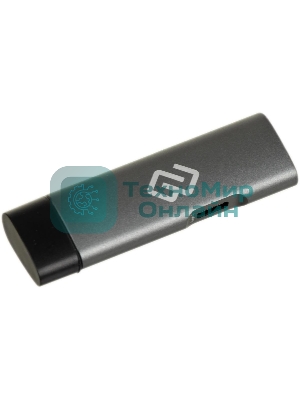 Кард-ридер Digma CR-СU2522-G/серый/SD/TF/micro-SD/micro-SDXC/miсro-SDHC/USB 2.0/USB Type-C/алюминий