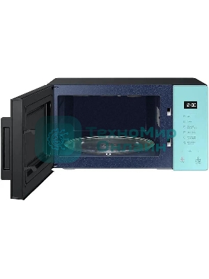 Микроволновая печь Samsung MG23T5018AN/BW голубой, 23 л, 800 Вт, переключатели - сенсор