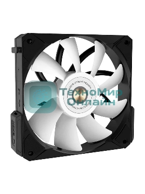 Вентилятор для корпуса Alseye i12B черный, 120 мм, 1800 об/мин, 33.2 дБ, 4 pin