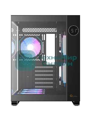 Компьютерный корпус Ocypus Iota C70 BK ARGB ATX/win/black/6 ARGB fans/no PSU/Tempered Glass
