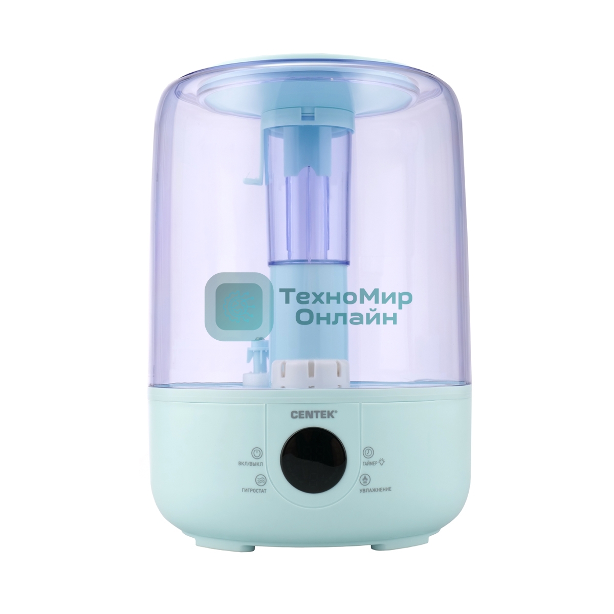 Увлажнитель воздуха Centek СТ-5110 зеленый, 30 Вт, 3.8 л, ультразвуковой
