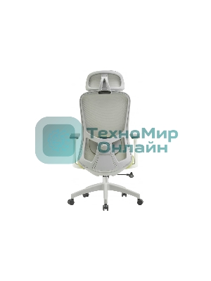 Кресло Cactus CS-GMC515-GYGN серый, сетка, подголовник