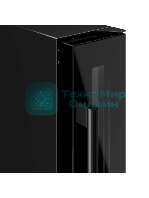 Винный шкаф Kuppersberg RBW 15, встраиваемый, High-Tech, ВхШхГ 87х15х52.5 см, объем 20 л, вместимость 7 бутылок, диапазон температуры 5-20 градусов, механическое открытие двери, LED дисплей, уровень шума 39 дБ, черный
