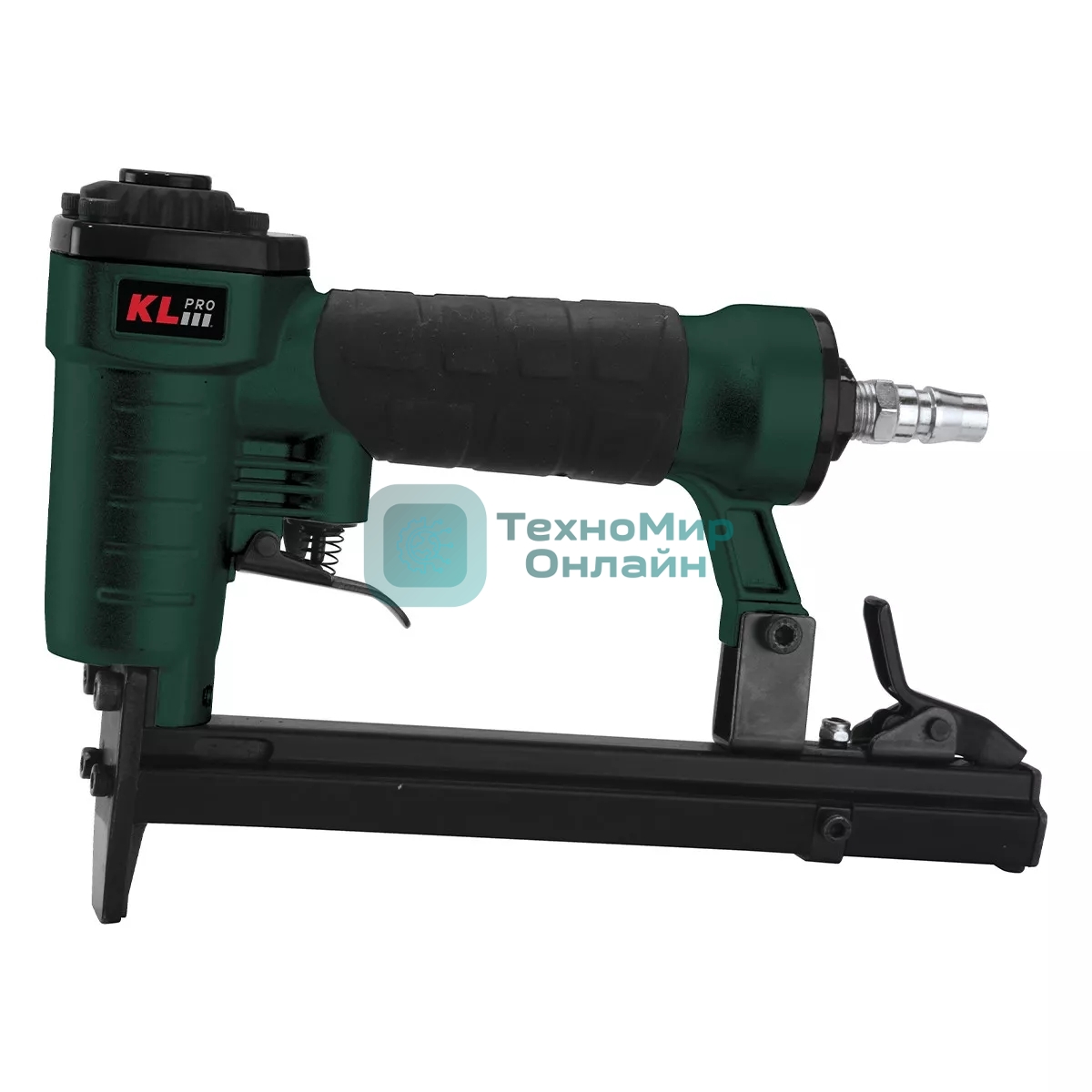 Профессиональный пневматический степлер Klpro KLZT8016H (6-16мм, шир скобы 12,8мм, емкость 150шт, сумка)