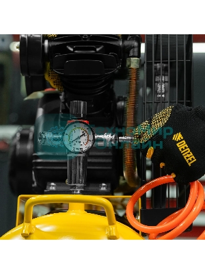 Компрессор воздушный Denzel BCV2300/100 рем. привод, 2,3 кВт, 100 л, 440 л/мин