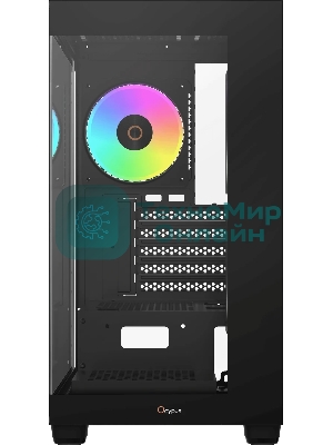 Корпус Ocypus Gamma C52 BK ARGB, Mini-Tower, чёрный, 3 x 120 мм