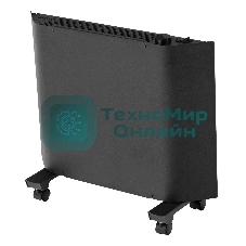 Конвектор электрический Denzel XCE-1000B черный, 1000 Вт, 15 м2, термостат