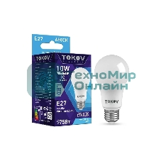 Лампа светодиодная TOKOV ELECTRIC 10 Вт А60 6500К Е27 176-264В