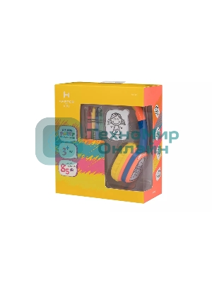 Проводные наушники Harper KIDS HN-302 оранжевый/синий, накладные, проводной
