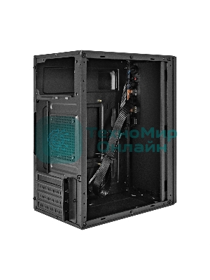 Компьютерный корпус Minitower ExeGate BAA-308U2-AAA350 (mATX, БП AAA350 с вент. 8см, 1хUSB+2хUSB 3.0, HD Audio, черный)