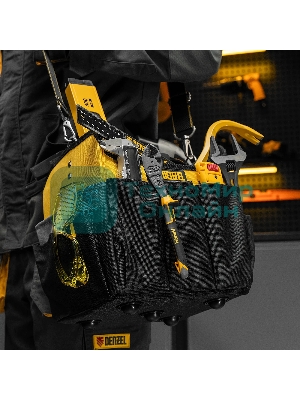 Переноска для инструмента Denzel 260х240х300 мм, 22 кармана, наплечный ремень