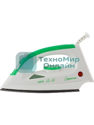 Утюг Homestar HS-4001 бело-зеленый (2000 Вт, пар, тефлоновая подошва)