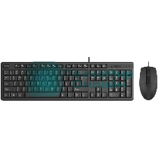 Комплект клавиатура+мышь A4Tech KR-3330 проводной, USB, 1200 DPI, чёрный