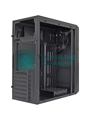Компьютерный корпус Miditower ExeGate XP-332 Black, ATX, (XP450, Black,120мм), 2*USB, Audio