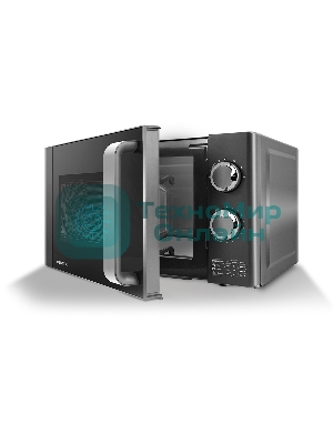 Микроволновая печь Centek CT-1573 серый, 20 л, 700 Вт, переключатели - поворотный механизм