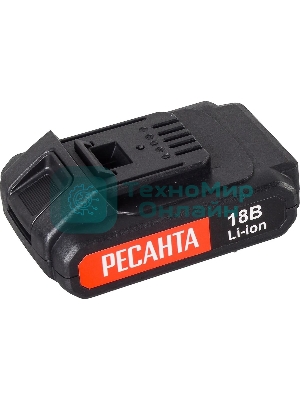 Дрель-шуруповерт аккумуляторная Ресанта ДА-50Л2-18А 75/14/9, Аккумуляторная, 18В, 2 АКБ, Кейс