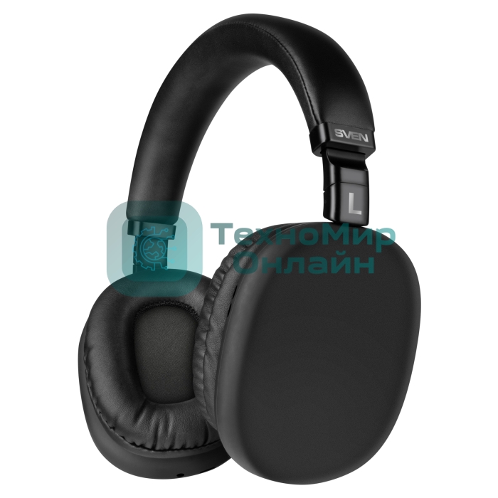 Беспроводные/проводные наушники Sven AP-B325MV черный, накладные, Bluetooth + Jack 3.5 мм, складная конструкция, до 10 ч