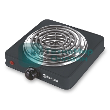 Плитка электрическая Sakura ПЭ-08В 1500Вт 145мм 1конф/спир