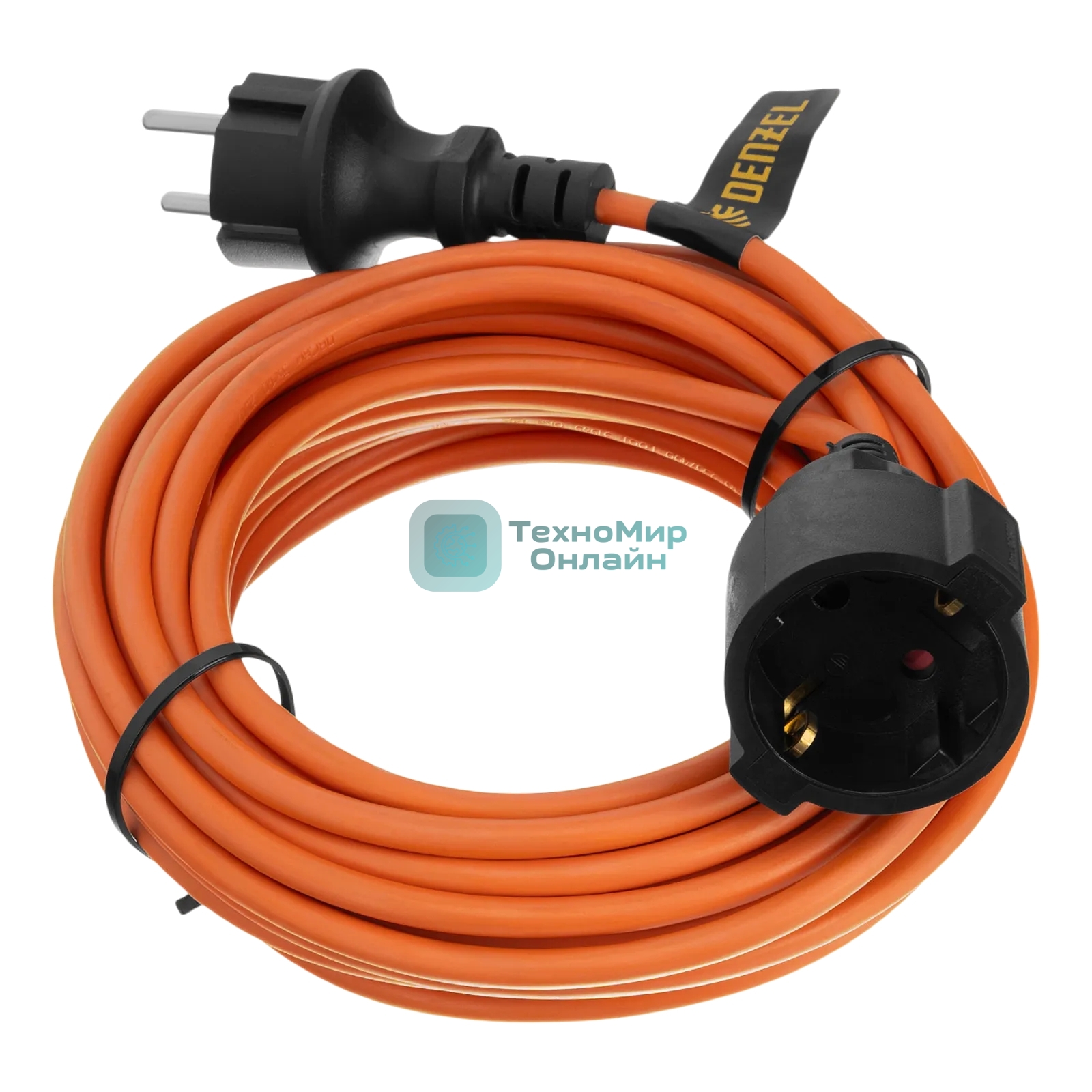 Удлинитель-шнур силовой Garden Series Denzel ПВС, 10 м, 1 розетка, 3x1 мм
