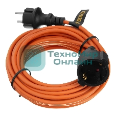 Удлинитель-шнур силовой Garden Series Denzel ПВС, 10 м, 1 розетка, 3x1 мм