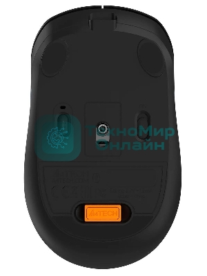 Мышь беспроводная A4Tech Fstyler FB10C черный/синий, 2000 dpi, радиоканал, Bluetooth, USB, кнопки - 4