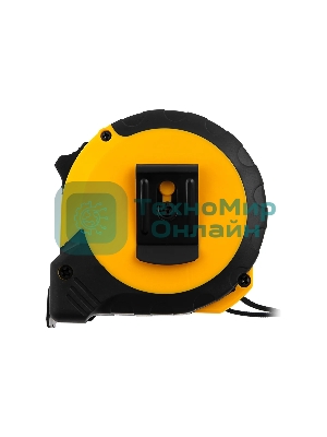 Рулетка Denzel 8м х 25мм, двухкомп. корпус, кнопка-пауза