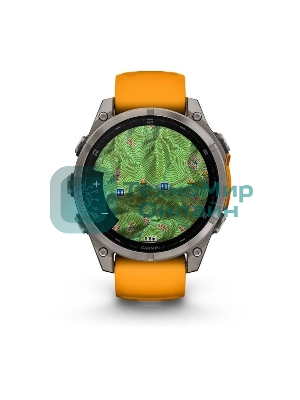 Смарт-часы Garmin Fenix 8 AMOLED Sapphire титановый серый, оранжевый 47мм