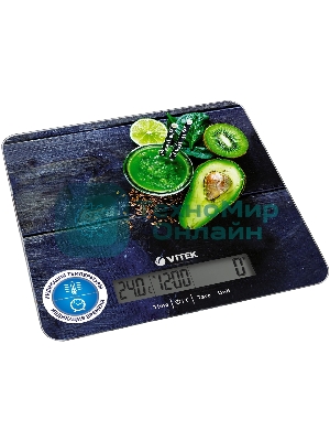 Весы кухонные электронные Vitek VT-2425 макс. вес: 5 кг, черный