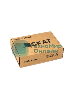 Коммутатор SKAT PoE-8E-2G v.2 PoE Plus 120Вт порты: 8-Ethernet 2-Uplink