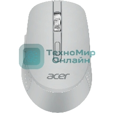 Мышь беспроводная Acer OMR310 светло-серый, 1600 dpi, радиоканал, Bluetooth, USB, кнопки - 7