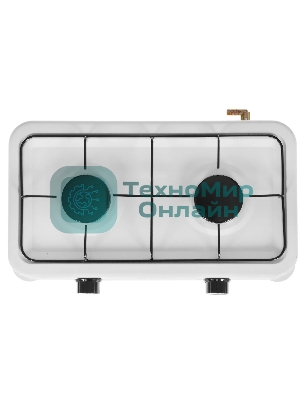 Плитка газовая Delta D-2206 двухконфорочная; белый