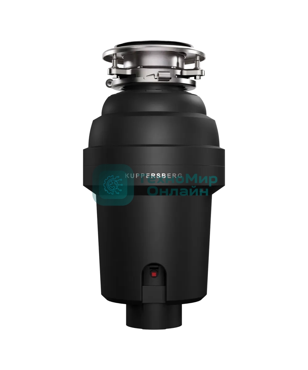 Измельчитель пищевых отходов Kuppersberg WS 550 B, High-Tech, мощность 550 Вт, 3400-3800 об/мин, защита от перегрева, авто выключение, DC мотор, шумоизоляция, уровень шума 70 дБ, черный