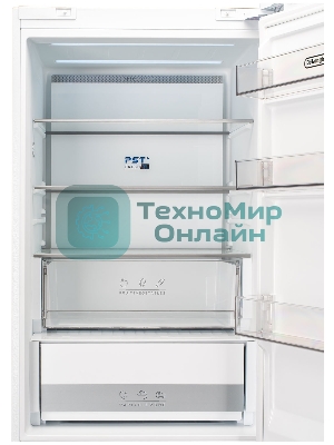 Холодильник DeLonghi DMFS 19PINF BB MATTEO белый трехкамерный 265/140л морозилка снизу, No Frost
