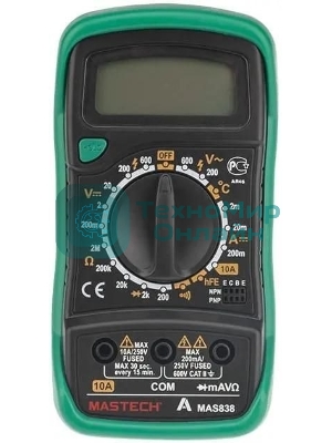 Мультиметр портативный Mastech MAS838, ручной 13-2008