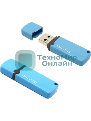 Флешка USB QUMO 8Gb, Optiva 02 синий QM8GUD-OP2-blue