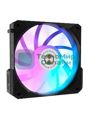 Вентилятор для корпуса Alseye i12B черный, 120 мм, 1800 об/мин, 33.2 дБ, 4 pin