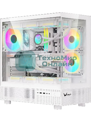 Компьютерный корпус Aerocool/Formula Crystal Z8 белый без БП ATX 9x120мм 7x140мм 1xUSB 2.0 1xUSB 3.0 1xUSB3.1 audio bott PSU