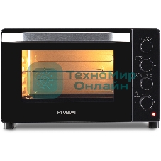 Мини-печь Hyundai MIO-HY081 38 л, 2000 Вт, серебристый/черный